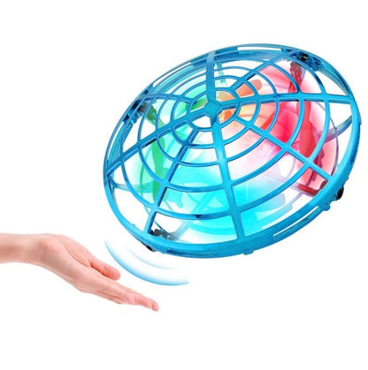 5 Induction Quadcopter Mini Drone With Colourful Lights - Blue-1915198343471042560