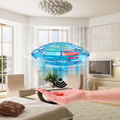 5 Induction Quadcopter Mini Drone - Colourful Lights Red-1915198151120261123