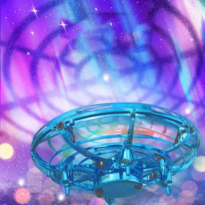 5 Induction Quadcopter Mini Drone - Colourful Lights Red-1915198151120261127