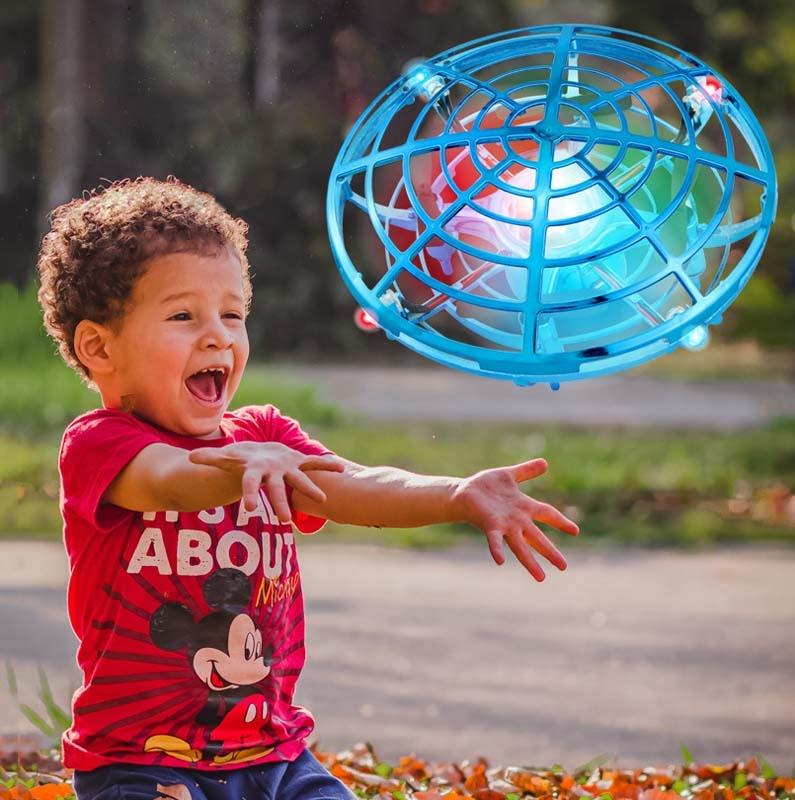 5 Induction Quadcopter Mini Drone - Colourful Lights Red-1915198151120261129