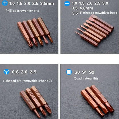 60-Piece Mobile Phone & Notebook Repair Tool Kit With Phillips Screwdriver-1915196961498206211