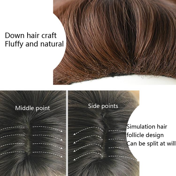 Natural Gradient Blue Short Bobo Student Wig-1915196906536046596