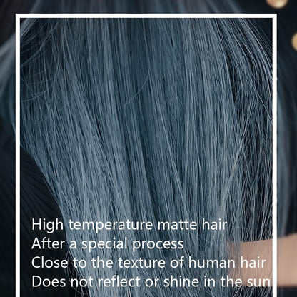 66Cm Long Straight Wig With Gradient Air Bangs-1915196950085505026