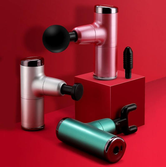 Electric Shock Muscle Massage Gun - Silver Pocket-1915197431004401665