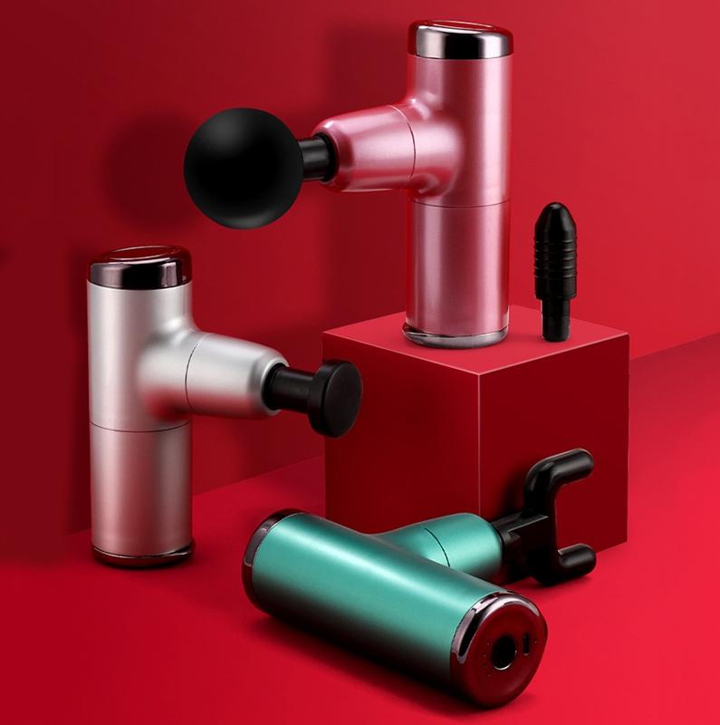 Electric Shock Muscle Massage Gun - Pink Minia-1915197160853475330