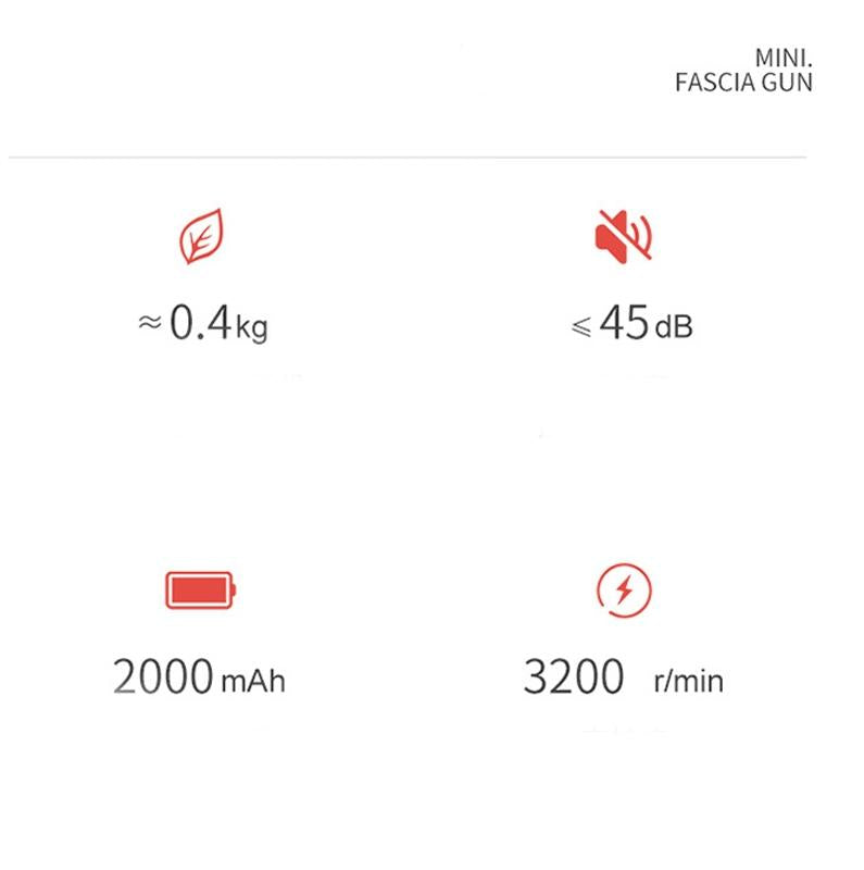 Electric Shock Muscle Massage Gun - Pink Minia-1915197160853475333