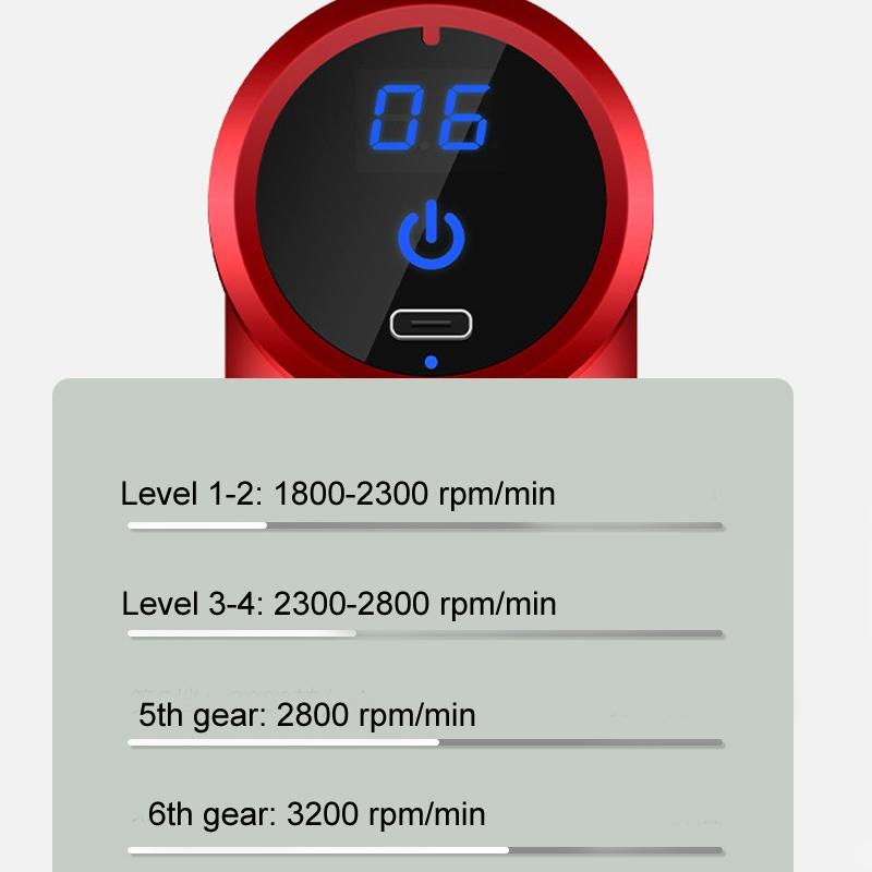 Electric Shock Muscle Massage Gun - Mini Black Pocket-1915197462788837377