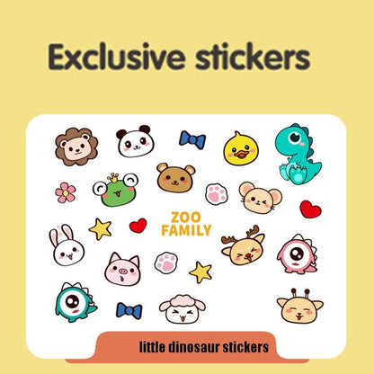 Mini Children'S Cartoon Dual-Lens Digital Camera Toy - Dinosaur Design-1915198351058538496