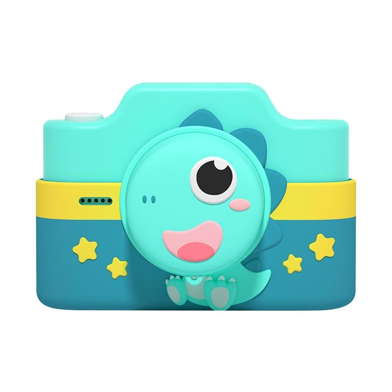 Mini Children'S Cartoon Dual-Lens Digital Camera Toy - Dinosaur Design-1915198351058538497