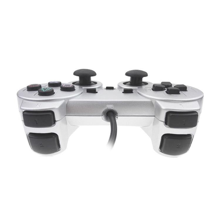 Silver Fuel Injection Gamepad For Ps2 With Dual Motor Vibration-1915198219827154948