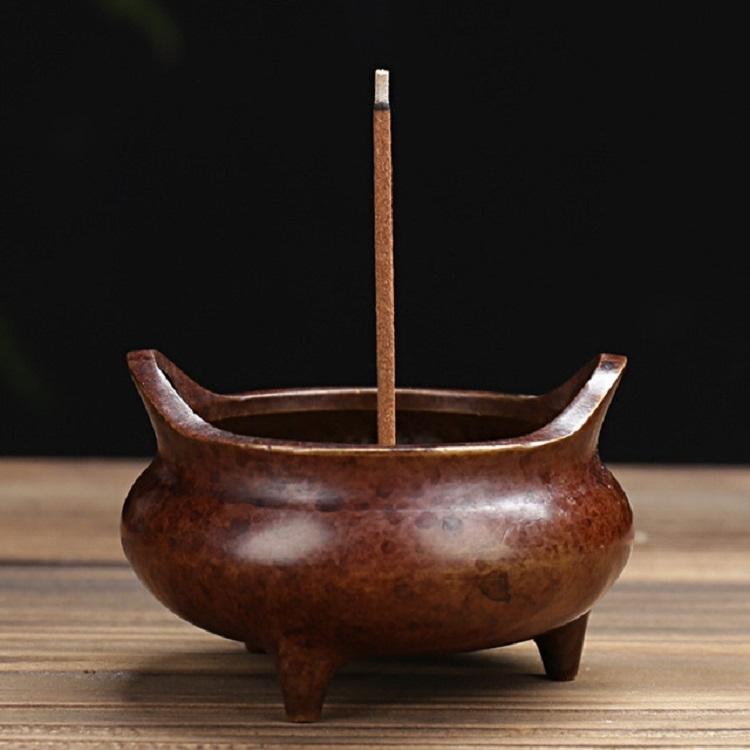 Antique Incense Burner - Pure Copper Binaural Small Indoor-1915198338144276486