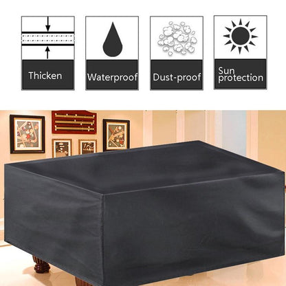 Water-Repellent Billiard Table Cover - 287X155X82Cm - Black-1915196650926772228