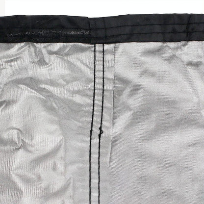 Waterproof Outdoor Bench Cover - Fits 2 Seats - 134X66X89Cm - Black / Silver-1915196954430803971