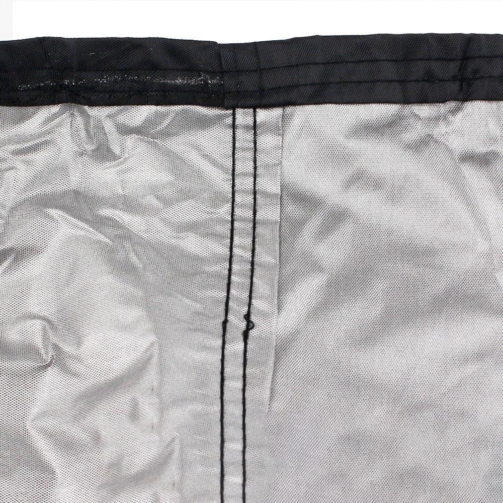 Waterproof Outdoor Bench Cover - Fits 3 Seats - 163X66X89Cm - Black / Silver-1915196976371208195