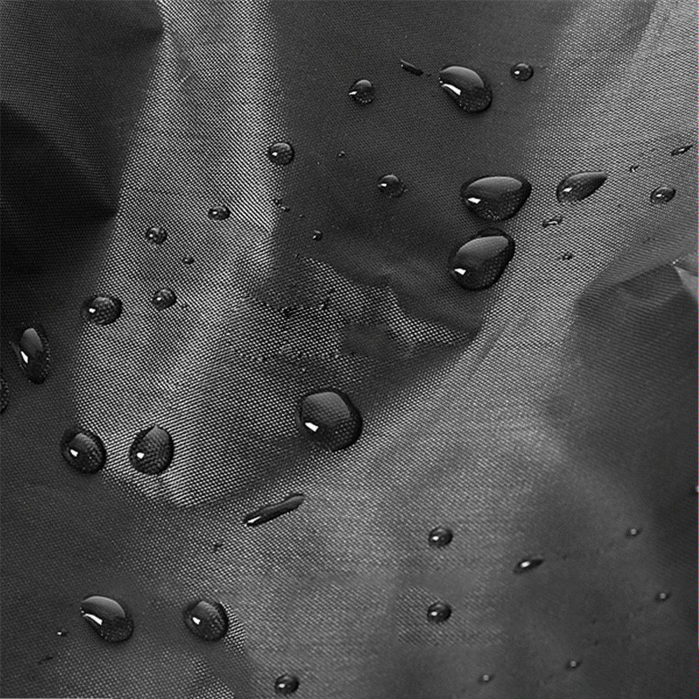 Waterproof Outdoor Bench Cover - Fits 4 Seats - 190X66X89Cm - Black / Silver-1915196652180869122