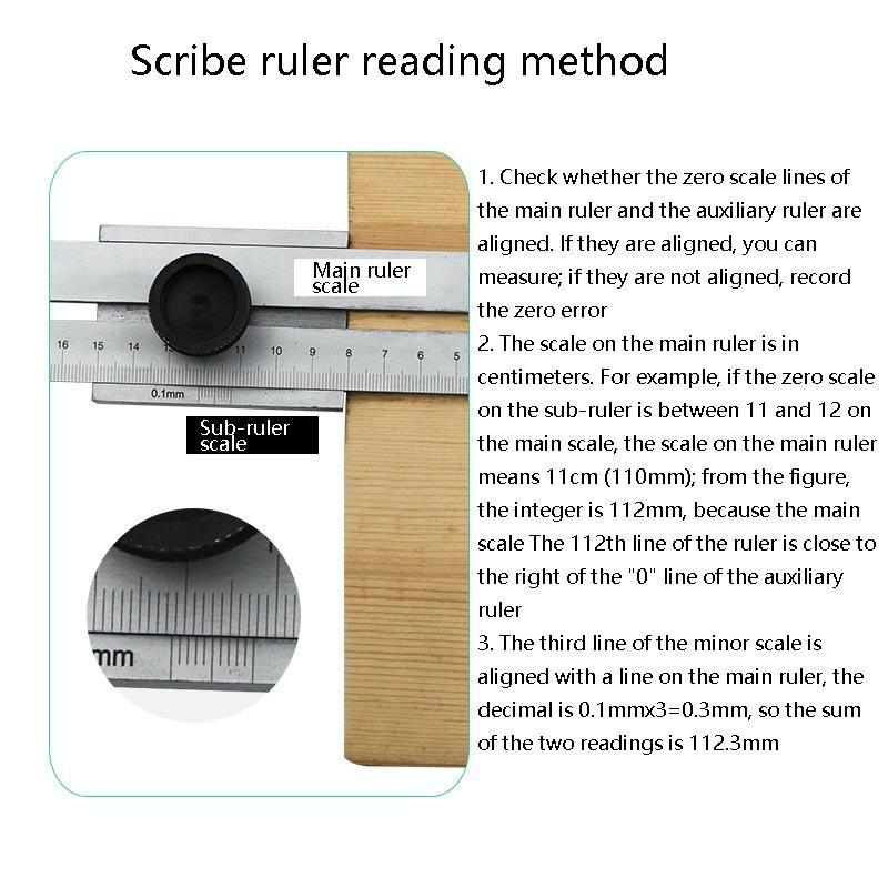 Portable Woodworking Scribing Ruler - 0-200Mm-1915198284851449863