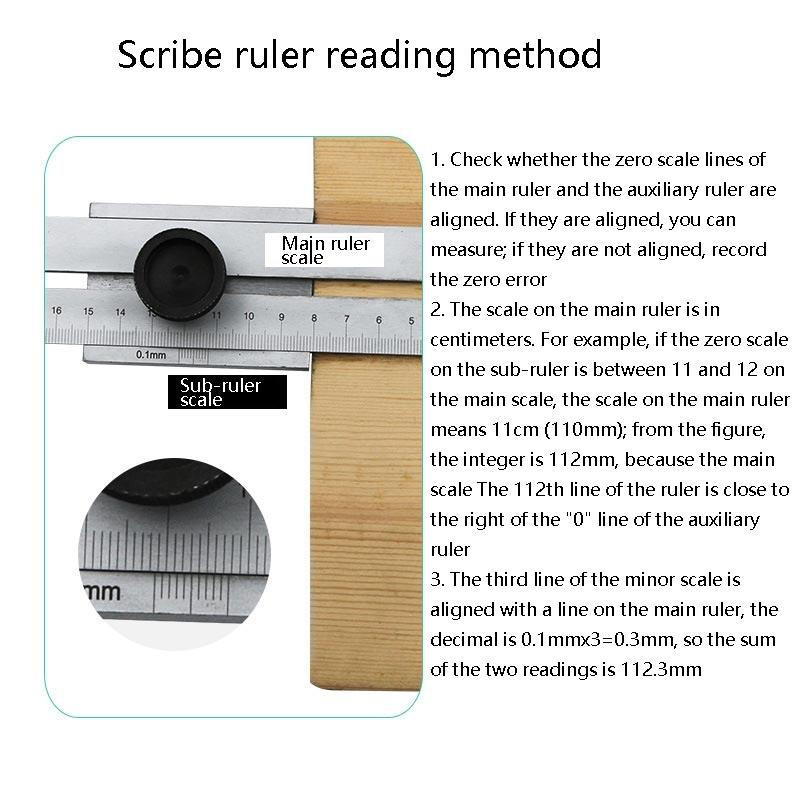 Portable Woodworking Scribing Ruler - 0-250Mm-1915198108346748935