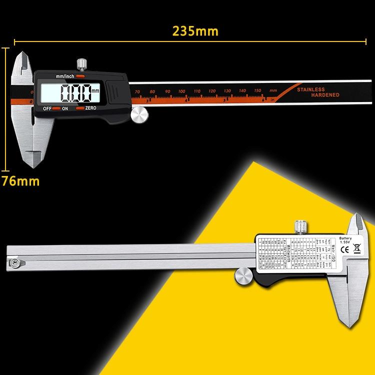 Digital Display Vernier Caliper - 0-150Mm Stainless Steel Body-1915198149614505986