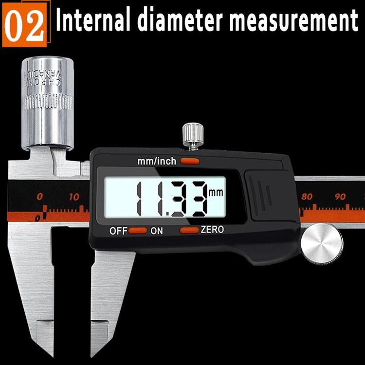 Digital Display Vernier Caliper - 0-150Mm Stainless Steel Body-1915198149614505987