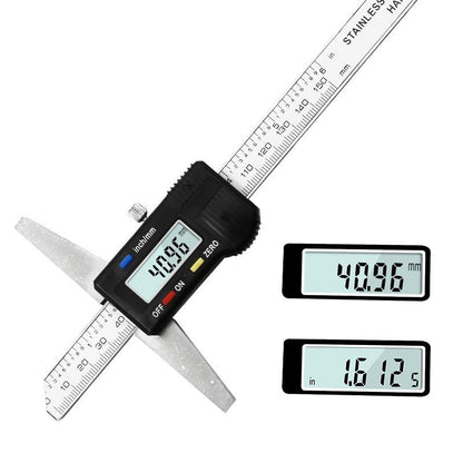 Digital Depth Gauge Caliper - 0-150Mm Measurement-1915197723246727172