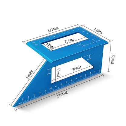 Multi-Function T-Shaped Marking Gauge For Woodworking - Aluminum Alloy-1915196691439554562