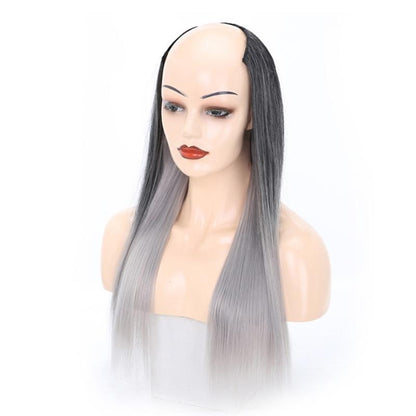 U-Shaped Long Straight Half Wig - 1Bt0906 2 - Us-1915197858521419777
