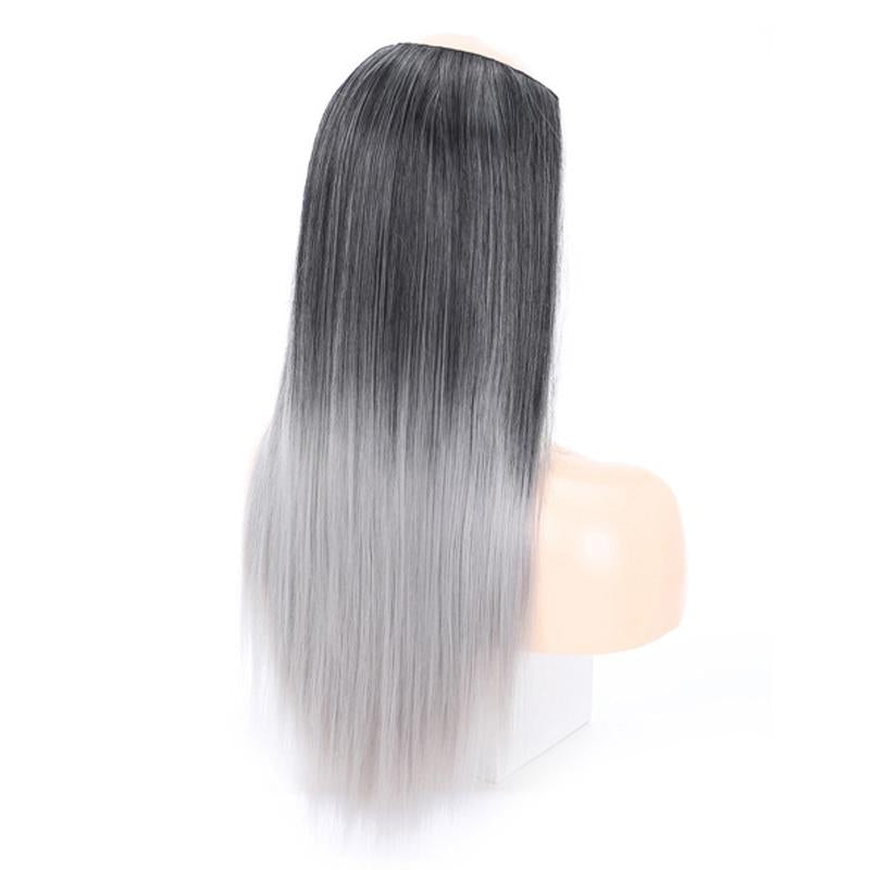 U-Shaped Long Straight Half Wig - 1Bt0906 2 - Us-1915197858521419778