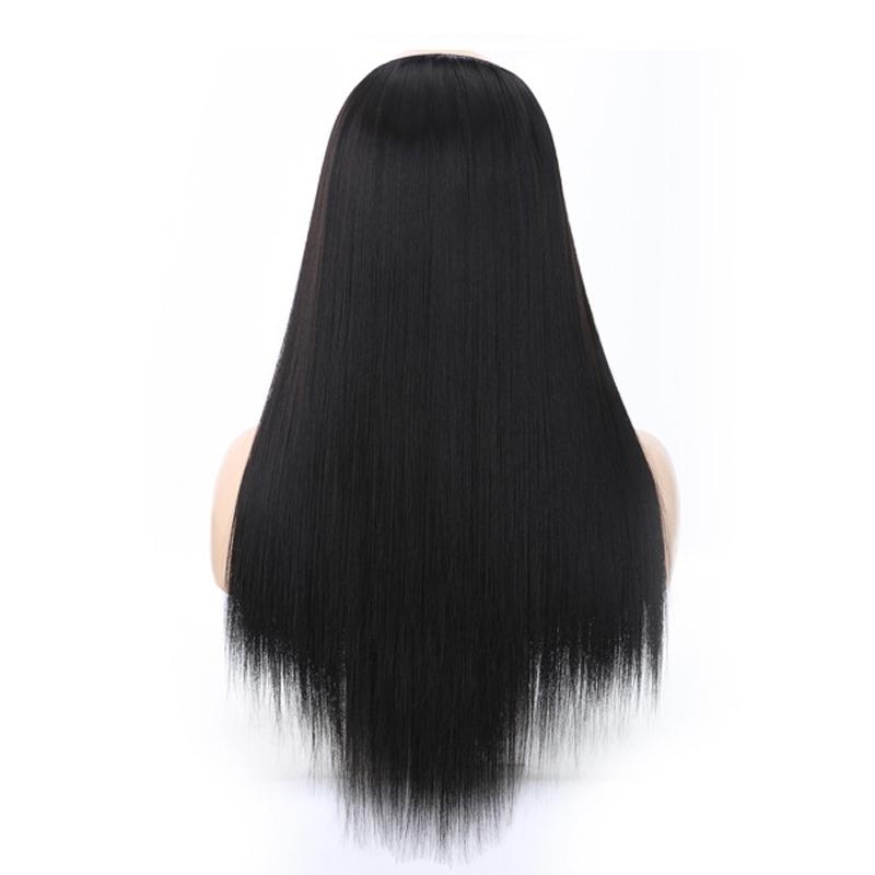 Natural U-Shaped Half Wig - Long Straight Headgear-1915197533278310403