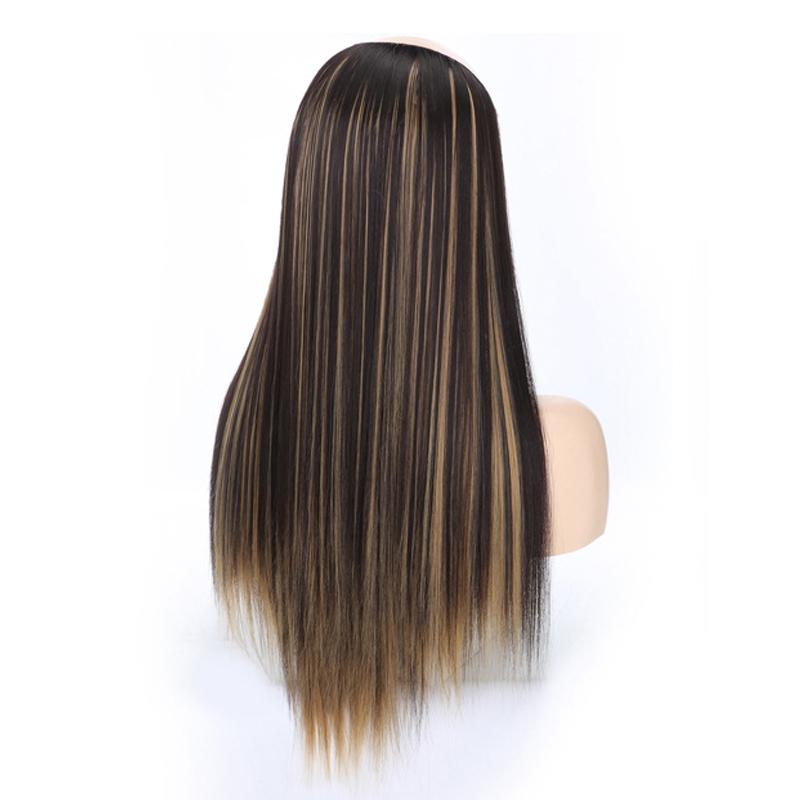 U-Shaped Long Straight Half Wig - Headgear In 4H27 Colour-1915197459521474562