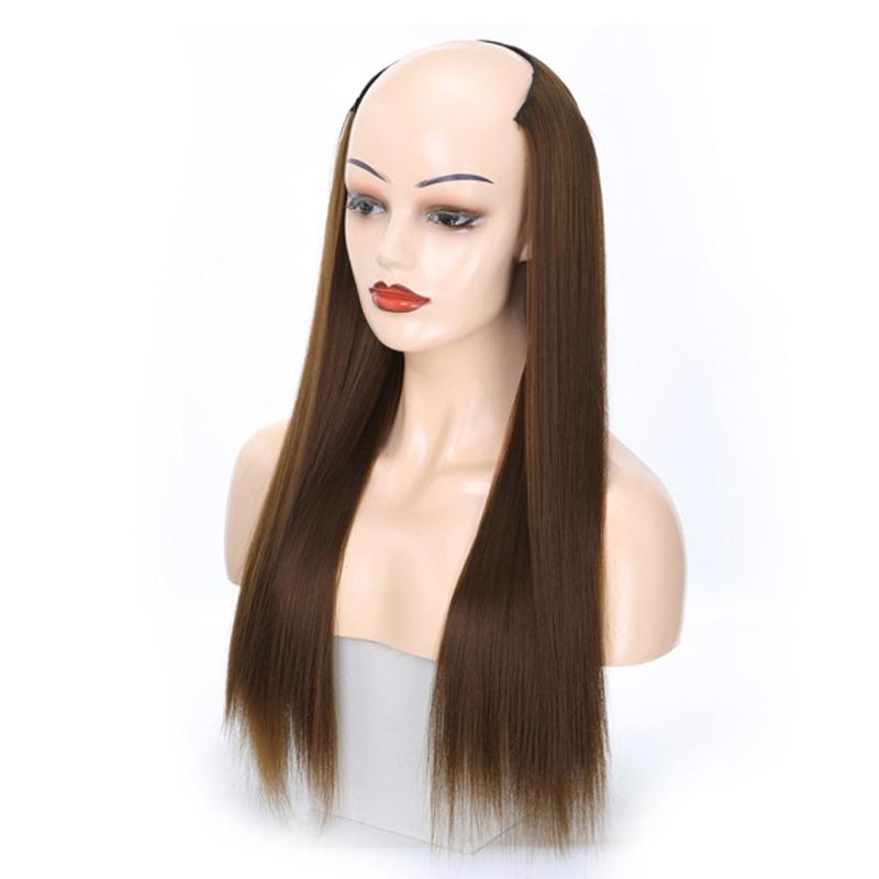 U-Shaped Long Straight Half Wig Headgear In 8 Colour Options-1915197040892186625
