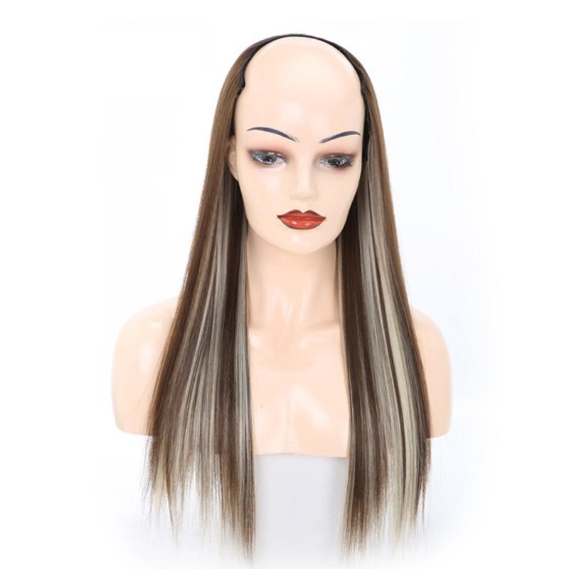10 U Shaped Half Wig - Long Straight Headgear In 8H613 Colour-1915198408075907076
