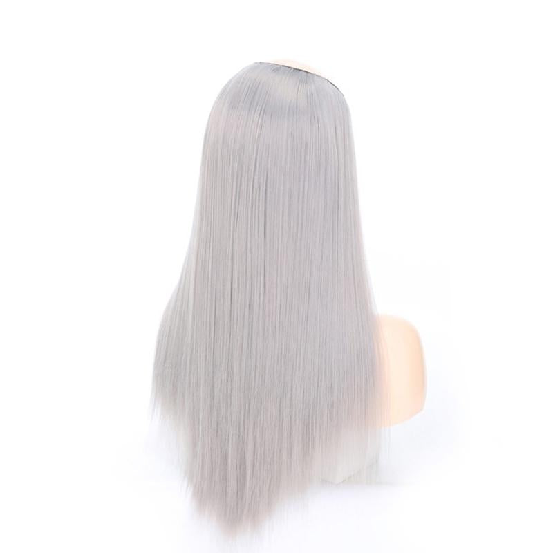 14 Long U-Shaped Half Wig For Straight Hair In Grandma Gray - Us 0906-1915197544430964738