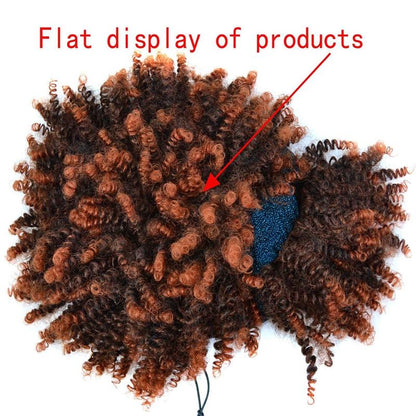 Explosive Style Curly Headscarf Wig - Small Size-1915197429402177541