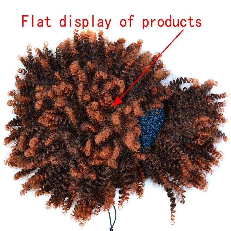 Gradient Curly Headscarf Wig For Small Heads-1915197159301582853