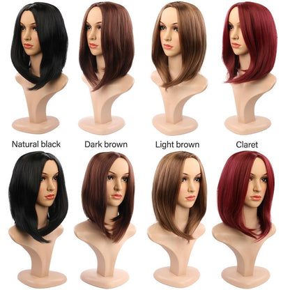 Women Short Synthetic Bobo Hair Cover-1915198296780050436