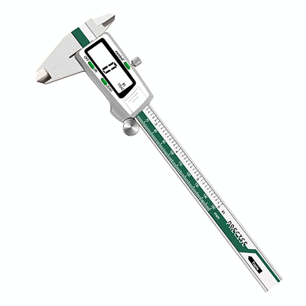 Digital Display Vernier Caliper - 0-150Mm Stainless Steel - Green-1915197423706312704