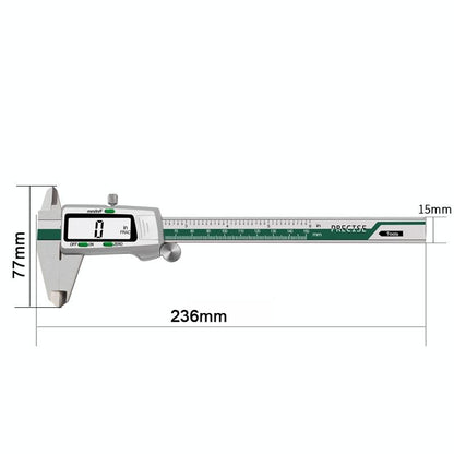 Digital Display Vernier Caliper - 0-150Mm Stainless Steel - Green-1915197423706312705