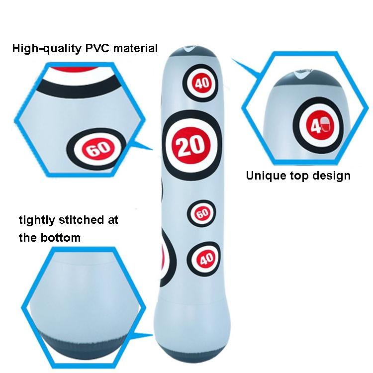 1.6M Inflatable Boxing Pillar Sandbag For Adult Children - Vent Toy Punching Bag Tumbler-1915198429458468866