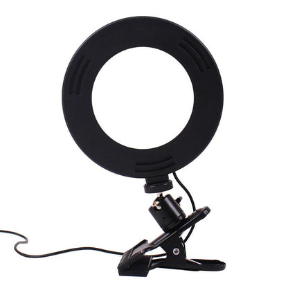 Adjustable 6 Led Ring Light With Strong Clip - 2M Desktop Computer Clip Light-1915198013538701314