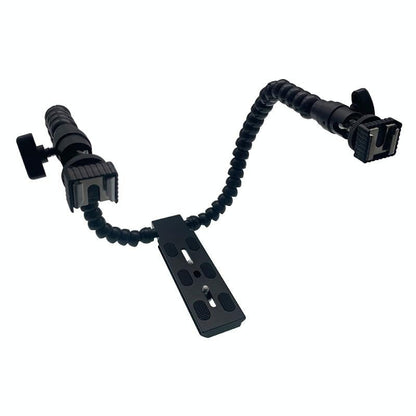 Adjustable Dual Arm Flash Bracket Mount For Hot Shoe-1915197659723993089