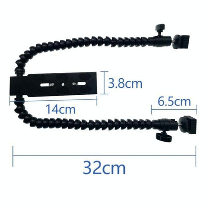 Adjustable Dual Arm Flash Bracket Mount For Hot Shoe-1915197659723993091