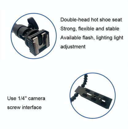 Adjustable Dual Arm Flash Bracket Mount For Hot Shoe-1915197659723993092