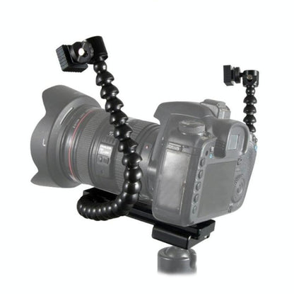 Adjustable Dual Arm Flash Bracket Mount For Hot Shoe-1915197659723993094