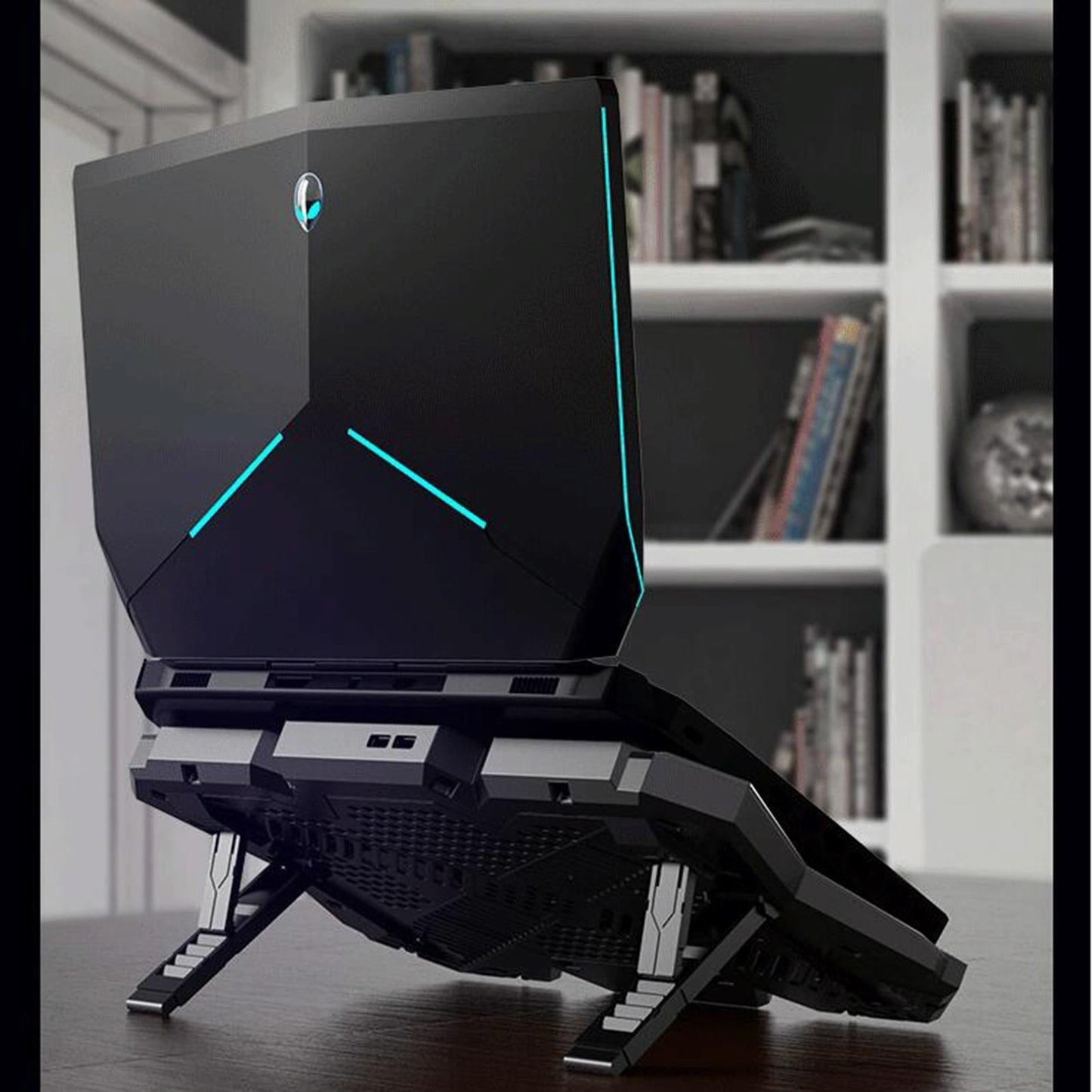 6-Fan Adjustable Rgb Laptop Cooling Base-1915198131620941833
