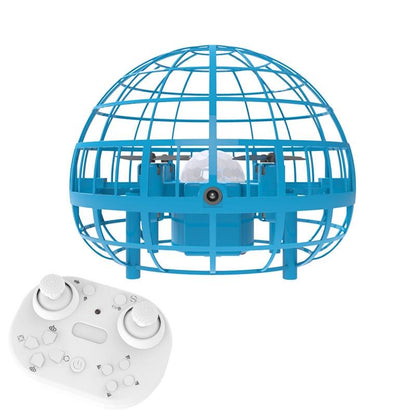 Blue Remote Stunt Ball Toy For Kids - Suspended Four-Axis Aircraft-1915196833827786752