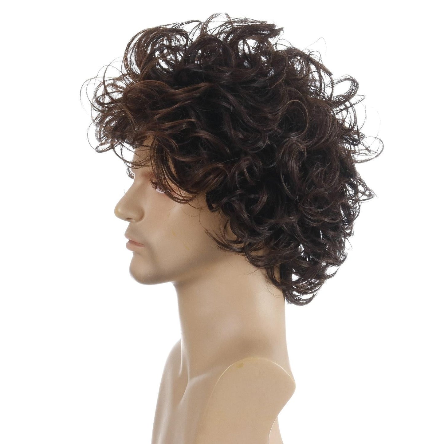 Short Curly Men Wig Set - Natural Look-1915196860809744387