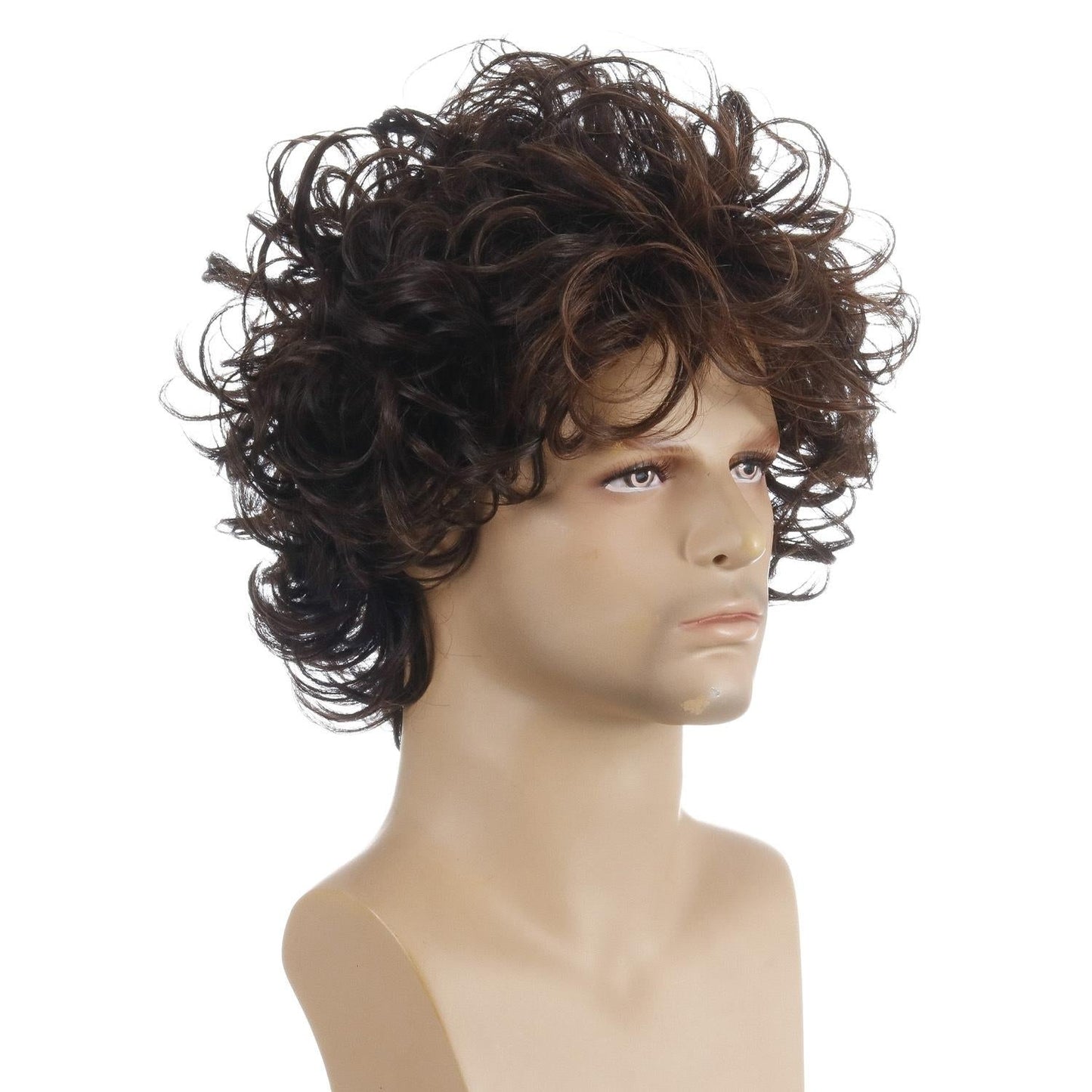 Short Curly Men Wig Set - Natural Look-1915196860809744388