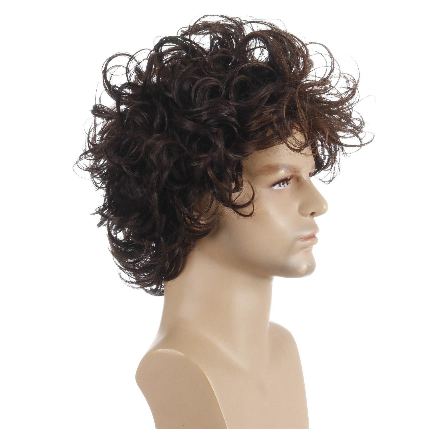 Short Curly Men Wig Set - Natural Look-1915196860809744389