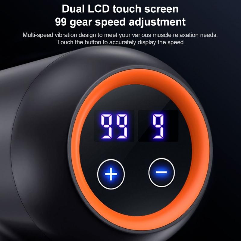 Professional Muscle Relaxing Massage Gun - Black-1915198347384328194