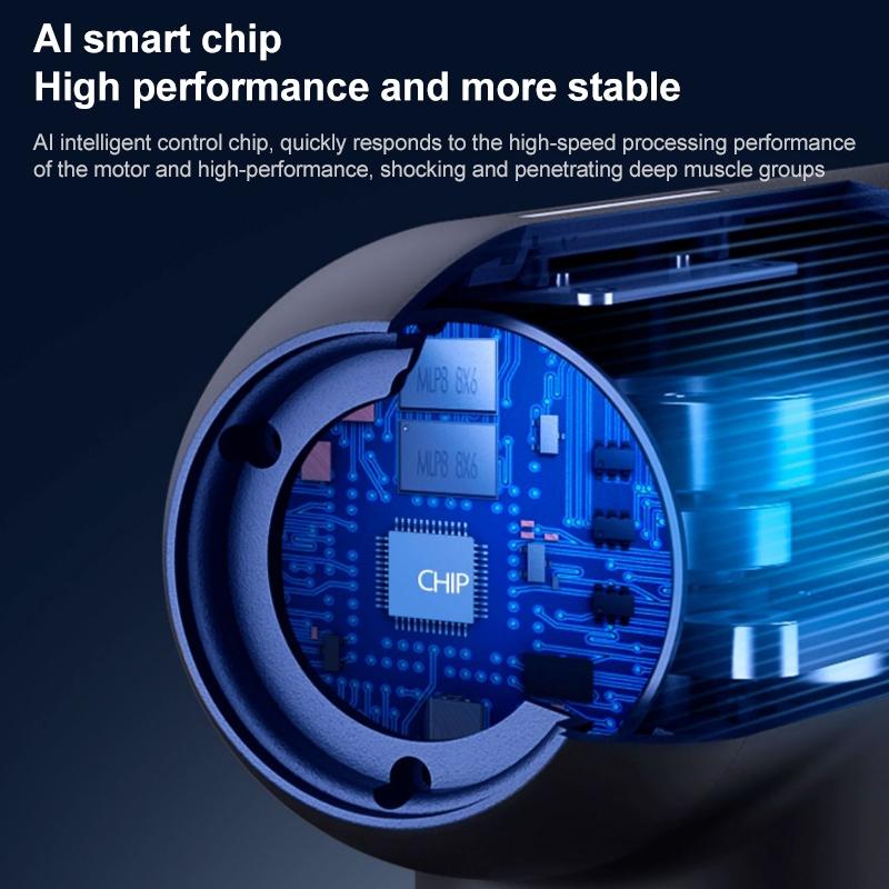 Black Storage Model Fitness Massager - Relax Muscles-1915198153473265668